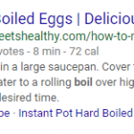 Searchmetrics Glossary: Rich Snippets - Example Hard boiled eggs