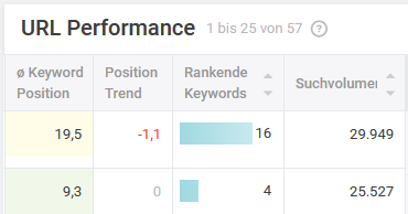 URL Performance analysieren
